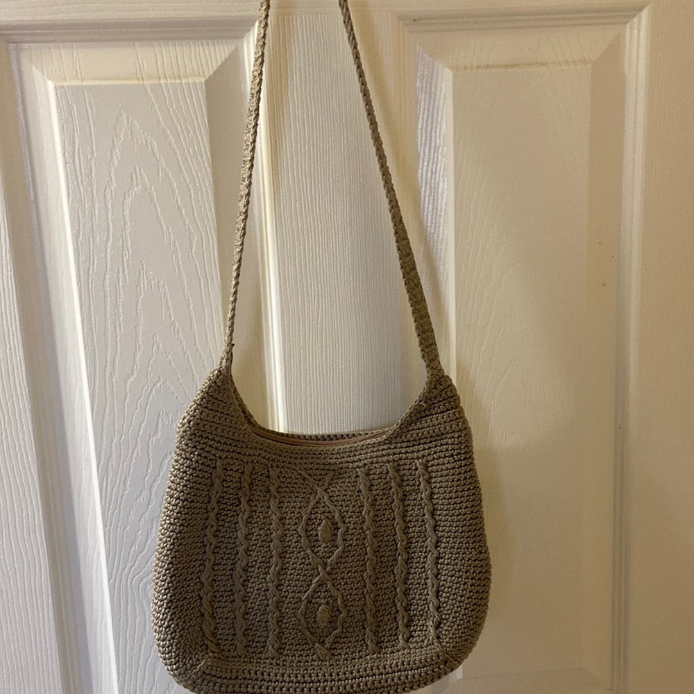 Nice size crocheted, shoulder strap purse!  Like new!
